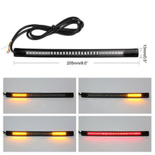 Load image into Gallery viewer, 1Pc Scooter Motorcycle LED Light Strip Bar Tail Brake Turn Signal Strip Lights Parts For Truck Car Motorcycle Stop Signal Light
