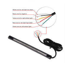 Load image into Gallery viewer, 1Pc Scooter Motorcycle LED Light Strip Bar Tail Brake Turn Signal Strip Lights Parts For Truck Car Motorcycle Stop Signal Light
