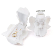 Load image into Gallery viewer, 1Piece White Jewelry Box lovely Angel Velvet wedding Ring box Necklace Display Box Gift box Container Case for Jewelry Packaging
