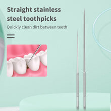 Load image into Gallery viewer, 1Set Dental Floss Steel Dental Flosser Toothpick Metal Stainless Steel Cleaning Tooth Flossing Reusable Dental Floss Oral Care 0ral irrigator
