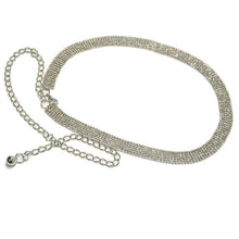 Load image into Gallery viewer, Belts For Women Chain Stretchy Strap Metal Designer Belts Luxury Diamond Waistband Femme
