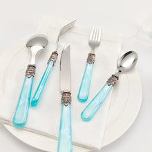Load image into Gallery viewer, 304 Stainless Steel Tableware Suit Knife Fork Spoon Retro Tableware Acrylic Handle Tableware
