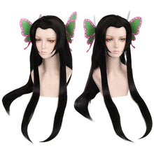 Load image into Gallery viewer, 1pcs Demon Slayer Cosplay Kimetsu no Yaiba Tsuyuri Kanawo Kochou Shinobu Headwear Butterfly Hairpin Hair Clip Costume Headwear
