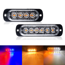Load image into Gallery viewer, 1pcs Led Strobe Warning Light Cheap Strobe Grille Flashing Lightbar Truck Car Beacon Lamp Amber Traffic Light 12V 24V Car Light
