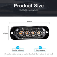 Load image into Gallery viewer, 1pcs Led Strobe Warning Light Cheap Strobe Grille Flashing Lightbar Truck Car Beacon Lamp Amber Traffic Light 12V 24V Car Light
