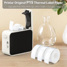 Load image into Gallery viewer, 1pcs P15 Printer Self-Adhesive Sticker Wire Cable Label Tape Paper Compatible for Phomemo D30 Marklife P11 P12 P15 Label Maker
