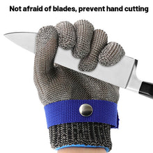 Load image into Gallery viewer, 1pcs Stainless Steel Gloves Cut Resistant Gloves Grade 5 Anti-cut Slaughter Hand Protect Labor Gardening Wire Metal Mesh Butcher

