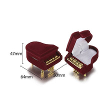 Load image into Gallery viewer, 1pcs Velvet Ring Box Stud Earring Rings Holder Case Jewelry Display Box Engagement Wedding Valentine's Day Gift Packaging Box
