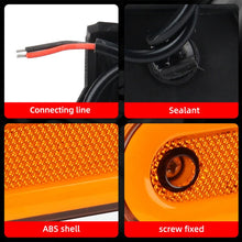 Load image into Gallery viewer, 1x 12V 24V Led Side Marker Light with Bracket Truck Clearance Lamp Tail Light Trailer Tractor Lorry Warning Parking Lamp
