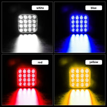 Load image into Gallery viewer, 1x Led Strobe Warning Light Strobe Grille Flash Truck Lamp Amber Traffic Light 12V 24V Round Car Light Square Side Maker Lights
