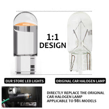 Load image into Gallery viewer, 2/10X T10 W5W Canbus Car Lights COB Bulbs 24V Truck RV Interior Parts Dome Read Lamp White 6000K License Plate Lamp 3000K Yellow
