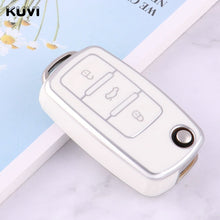 Load image into Gallery viewer, 2 3 Buttons TPU Car Key Case Cover Shell Fob For MK4 Bora Golf 4 5 6 Jetta Passat Polo Bora Touran Skoda Seat
