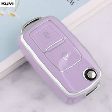 Load image into Gallery viewer, 2 3 Buttons TPU Car Key Case Cover Shell Fob For MK4 Bora Golf 4 5 6 Jetta Passat Polo Bora Touran Skoda Seat
