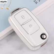 Load image into Gallery viewer, 2 3 Buttons TPU Car Key Case Cover Shell Fob For MK4 Bora Golf 4 5 6 Jetta Passat Polo Bora Touran Skoda Seat

