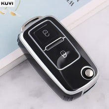 Load image into Gallery viewer, 2 3 Buttons TPU Car Key Case Cover Shell Fob For MK4 Bora Golf 4 5 6 Jetta Passat Polo Bora Touran Skoda Seat
