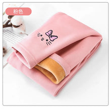 Load image into Gallery viewer, 2-6 Years Children's Plush Leggings Girls' Thick Winter Warm Pants Baby Cotton Pants Little Girl Cartoon Tights
