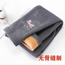 Load image into Gallery viewer, 2-6 Years Children's Plush Leggings Girls' Thick Winter Warm Pants Baby Cotton Pants Little Girl Cartoon Tights
