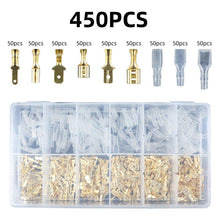 Load image into Gallery viewer, 2.8/4.8/6.3mm universal spring plug wire crimped crimping hand tool connection Terminals Electrical Insulated Assortment SN-48B
