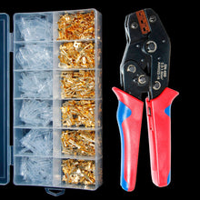 Load image into Gallery viewer, 2.8/4.8/6.3mm universal spring plug wire crimped crimping hand tool connection Terminals Electrical Insulated Assortment SN-48B

