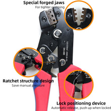 Load image into Gallery viewer, 2.8/4.8/6.3mm universal spring plug wire crimped crimping hand tool connection Terminals Electrical Insulated Assortment SN-48B
