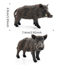 Load image into Gallery viewer, 2.8inch WildLife Wild Boar Figurine Simulation Animal Toys PVC Figures Wild Boar Model Toys 14783 NEW Home Decoration
