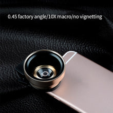 Load image into Gallery viewer, 2 IN 1 Lens Universal Clip 37mm Mobile Phone Lens Professional 0.45x 49uv Super Wide-Angle + Macro HD Lens For iPhone Android
