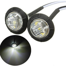 Load image into Gallery viewer, 2 Pcs 3/4 Inch Mount LED Rear Side Marker Indicator Lights for Trucks, Traile ,Cab Marker, Boats 12V 24V RED GREEN YELLOW BLUE
