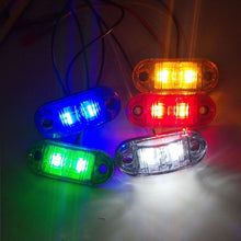 Load image into Gallery viewer, 2 Pcs Durable Led Side Marker Lights for Trailer Trucks Caravan Side Clearance Marker Light Lamp Led Lorry Amber Red White
