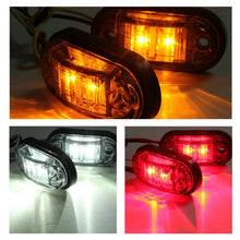 Load image into Gallery viewer, 2 Pcs Durable Led Side Marker Lights for Trailer Trucks Caravan Side Clearance Marker Light Lamp Led Lorry Amber Red White
