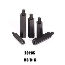 Load image into Gallery viewer, 20/180Pcs M3 Female Male Hex Hexagon Pillar Nylon Standoff Spacer Column For PCB Motherboard Plastic Spacing Phillips Screws
