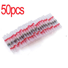 Load image into Gallery viewer, 200/100/50Pcs Waterproof Solder Seal Heat Connector Shrink Butt Connectors Lug Terminals Electrical Wire Car Insulated Terminal
