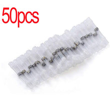 Load image into Gallery viewer, 200/100/50Pcs Waterproof Solder Seal Heat Connector Shrink Butt Connectors Lug Terminals Electrical Wire Car Insulated Terminal
