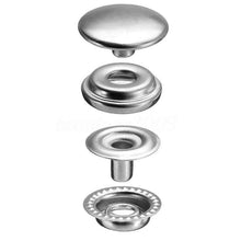 Load image into Gallery viewer, 200/100pcs 15mm Snap Kit, Marine Grade Snap Fastener Stainless Steel Snap Buttons for Boat Cover,Sewing Leather products,Canvas
