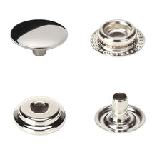 Load image into Gallery viewer, 200/100pcs 15mm Snap Kit, Marine Grade Snap Fastener Stainless Steel Snap Buttons for Boat Cover,Sewing Leather products,Canvas
