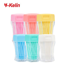 Load image into Gallery viewer, 200pcs/set Soft Plastic Double-head Brushed Toothpick Oral Care 6.2 Cm Interdental Brush Toothbrush for Dentures 0ral irrigator
