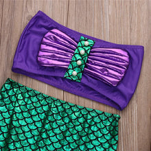 Load image into Gallery viewer, Cute costumes for baby girls princess ariel dress The little Mermaid Ariel princess Cosplay costume mermaid dress
