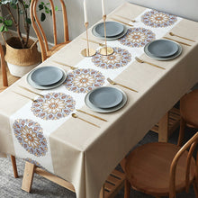 Load image into Gallery viewer, PVC Waterproof and Oil-Proof Tablecloth Elegant Style Suitable for Rectangular Dining Table
