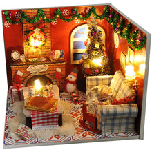 Load image into Gallery viewer, DIY Mini Doll House Christmas Dust Cover with Light
