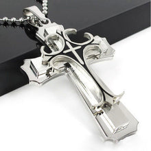Load image into Gallery viewer, New Black Rectangle Pendant Necklace Men Trendy Simple Stainless Steel Chain Men Necklace Jewelry Gift
