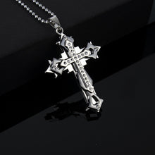 Load image into Gallery viewer, New Black Rectangle Pendant Necklace Men Trendy Simple Stainless Steel Chain Men Necklace Jewelry Gift
