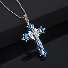 Load image into Gallery viewer, New Black Rectangle Pendant Necklace Men Trendy Simple Stainless Steel Chain Men Necklace Jewelry Gift
