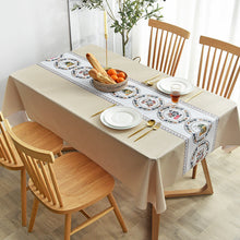 Load image into Gallery viewer, Waterproof Anti-Scald PVC Easy to Wipe Tea Table Cloth Rectangular Household round Table Tablecloth
