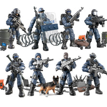 Load image into Gallery viewer, Military Army World War WW2 SWAT Soldiers Police Figures Building Blocks Bricks Learning Toys For Children Gift
