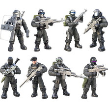 Load image into Gallery viewer, Military Army World War WW2 SWAT Soldiers Police Figures Building Blocks Bricks Learning Toys For Children Gift
