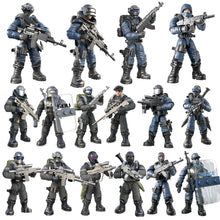 Load image into Gallery viewer, Military Army World War WW2 SWAT Soldiers Police Figures Building Blocks Bricks Learning Toys For Children Gift
