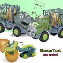 Load image into Gallery viewer, Dinosaur Toy Play Vehicle Game For Boy Car Carrier Truck Children Gift Kid Racing Track with Mini Car
