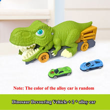 Load image into Gallery viewer, Dinosaur Toy Play Vehicle Game For Boy Car Carrier Truck Children Gift Kid Racing Track with Mini Car
