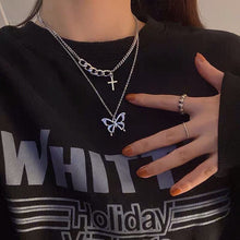 Load image into Gallery viewer, Senior Fashion Women Pendant Necklaces Fine Double Link Chain Metal Heart Party Necklace Jewelry Gift
