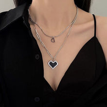 Load image into Gallery viewer, Senior Fashion Women Pendant Necklaces Fine Double Link Chain Metal Heart Party Necklace Jewelry Gift
