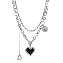 Load image into Gallery viewer, Senior Fashion Women Pendant Necklaces Fine Double Link Chain Metal Heart Party Necklace Jewelry Gift
